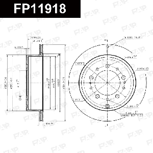 Диск тормозной FAP FP11918