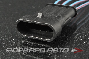 Разъем 4-х контактный жгута задних фонарей, моторной косы (с проводами) CARGEN AX366