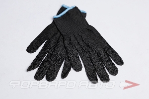 Перчатки нейлоновые без покрытия Touch Black черного цвета  р-р 8,9 GWARD NP1001