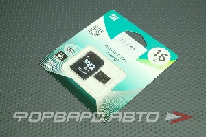 Карта памяти micro SDHC 16GB Apacer class 10 с адаптером  