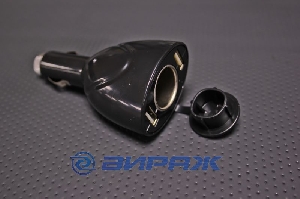 Переходник прикуривателя на 2 USB и гнездо ZORK 