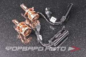 Лампа светодиодная головного света H4 12-24V 43W, 6000LM, 6000K с вентилятором SARITI T3/H4 12V