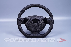 Руль ВАЗ 2108-2110/14 в сборе "Гранд Виктория"черн. лак (со срезом) ПЛАСТИК 