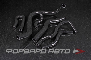 Патрубки всей системы охлаждения силиконовые Honda Civic EP, черные FORA 8001