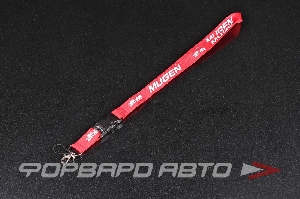 Ланьярд, лента для бейджей "Mugen" красный <> 