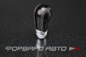 Ручка КПП (кожа + алюминий), черная RAZO 