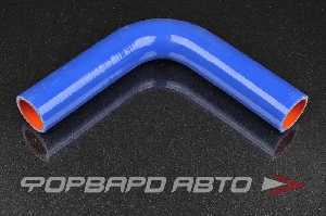 Патрубок силиконовый 40 мм, 90°, L=200*200 мм, синий MELCO 90-40-200-200