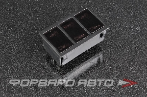 Выключатель сенсорный, 3 тумблера, 12V / 2A PROSPORT RS-07426