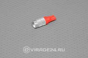 Лампа светодиодная 12V T10 10SMD 5630 красная Китай 