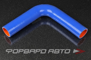 Патрубок силиконовый 38 мм, 90°, L=200*200 мм, синий MELCO 90-38-200-200