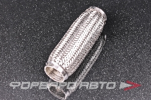 Гофра глушителя 45*200 (Interlock) трехслойная (AISI 304) TIXONA P45200
