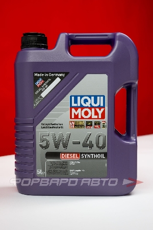 Купить Масло моторное 5W40 5л, Synthoil Diesel A3/B4 LIQUI MOLY 1341 Масло моторное 5W40 5л, Synthoil Diesel A3/B4 LIQUI MOLY 1341
