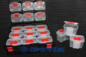 Органайзер для крепежа (Tool carry box with 18 pcs)  KT-918