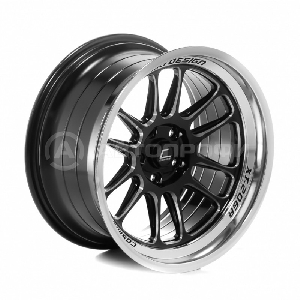 Диск колесный 5*114,3 R18" J9,5 ET10 "Black w/ diamond lip & spoke milling" COSMIS XT-206R