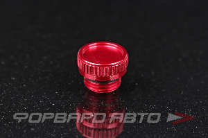 Заглушка М12*1,25мм гайки колесной, красная, OD-16mm, H - 6mm, Aluminum Cap RED TPI BALCP1344RD-20