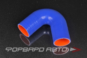 Патрубок силиконовый 63 мм, 135°, L=150*150 мм, синий MELCO 135-63-150-150