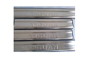 Накладки на пороги нержав. сталь Volkswagen Tiguan (4шт.)  