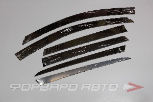 Дефлекторы окон Ford Focus 2007-2011 универсал 6 шт. Strelka11 2D022.S11