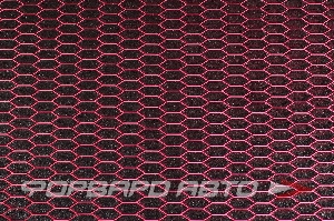 Сетка для бампера/радиатора HONEY 1200*200 мм, шестиугольник - 22 мм, красная PROSPORT RS-01327