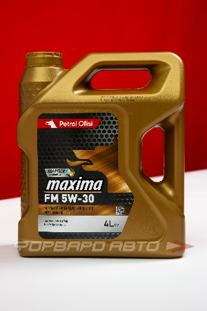 Масло моторное 5W30 4л, Maxima FM SN/CF A5/B5 (с) Petrol Ofisi 400001352