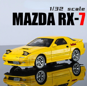 Модель Mazda RX-7 FC,  масштаб 1:32, металлическая, инерционная, световые и звуковые эффекты  