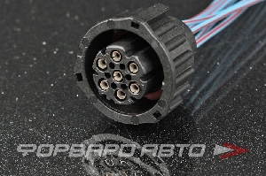 Разъем 7-ми контактный блок фары байонет (с проводами) CARGEN AX503