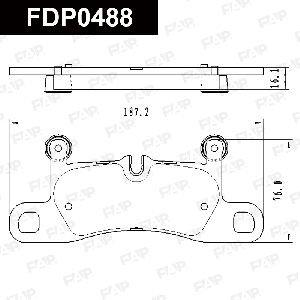 Колодки тормозные FAP FDP0488