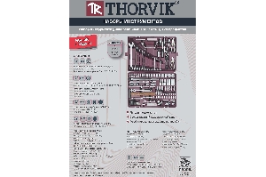 Набор инструментов 128 предметов 1/4" 1/2" THORVIK TS128