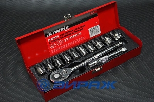 Набор головок 12 пр. MASTER 1/2" 10-24мм. MATRIX 13526