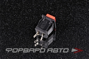 Кнопка 2 положения, без фиксации (нормально замкнутая) ON-(OFF) квадратная <> SPA-108-BN