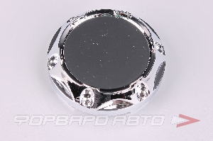 Колпачок ступицы для литых дисков D58/64мм, хром с буртом+6 декоративных гаек US-11 <> US-11