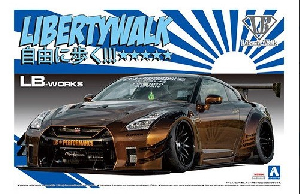 Сборная модель Nissan GT-R R35, type 2, Ver.1, LB★Works AOSHIMA 05591