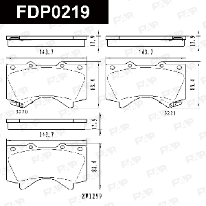 Колодки тормозные FAP FDP0219