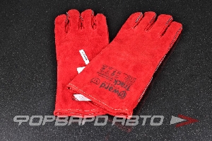 Краги спилковые Т12 красного цвета 2Hands/GWARD <> T12/XY075