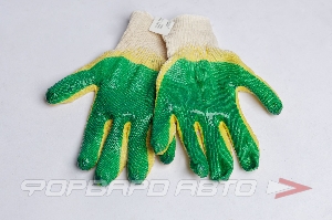 Перчатки х/б двойной облив 13 класс <> 