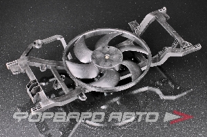 Вентилятор радиатора Лада Vesta (15-)/Renault Logan II (12-) (с кожухом) A/C- LUZAR LFK0978