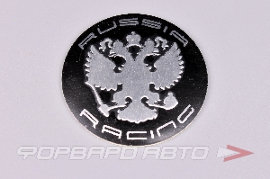 Стикер Russia Racing, 54мм, черный Save Car ST_R_b54мм_sph