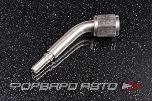 Купить Фитинг AN4, 45°, под обжим, для тефлонового шланга PTFE, нержавеющая сталь AB88  Фитинг AN4, 45°, под обжим, для тефлонового шланга PTFE, нержавеющая сталь AB88