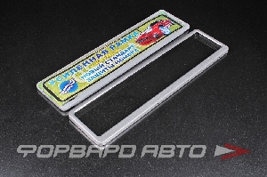 Накладка под номер метал./пластик АНТИВАНДАЛ + крепеж 1шт <> 