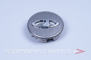 Колпачок литых дисков для автомобиля ВАЗ 2190  (маленькие) R15-16 графит с хром знаком. ПЛАСТИК 