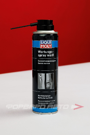 Смазка грязеотталкивающая белая Wartungs-Spray weiss, 250мл LIQUI MOLY 3075