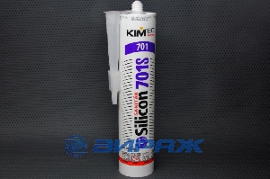 Герметик КИМ ТЕК 701S силиконовый санитарный бесцветный 310 мл  