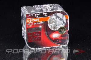 Лампа H7 12V 55W Night Breaker Silver +100% DuoBox OSRAM 64210NBS-HCB