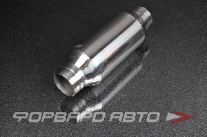 Резонатор универсальный вход/выход = 61 мм, D корпуса = 101 мм, длина = 300 мм нержавеющая сталь PROSPORT RS-06105