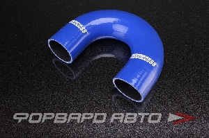 Патрубок силиконовый 51 мм, 180°, синий AUTOBAHN88 