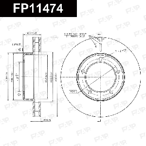 Диск тормозной FAP FP11474