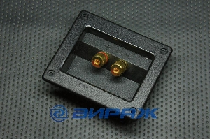 Терминал аудио квадратный металл (позолоч)  