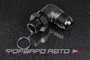 Фитинг переходник AN12 - ORB10, 90°, вращающийся AB88 