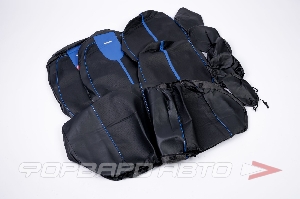 Чехлы на сиденья, универсальные (11предм.5подгол.) с поролоном экокожа с вставками «GALS» CARFASHION 11062