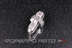 Фитинг AN3 - М10*1,0 мм под внутренний конус, нержавеющая сталь  HF-904-3